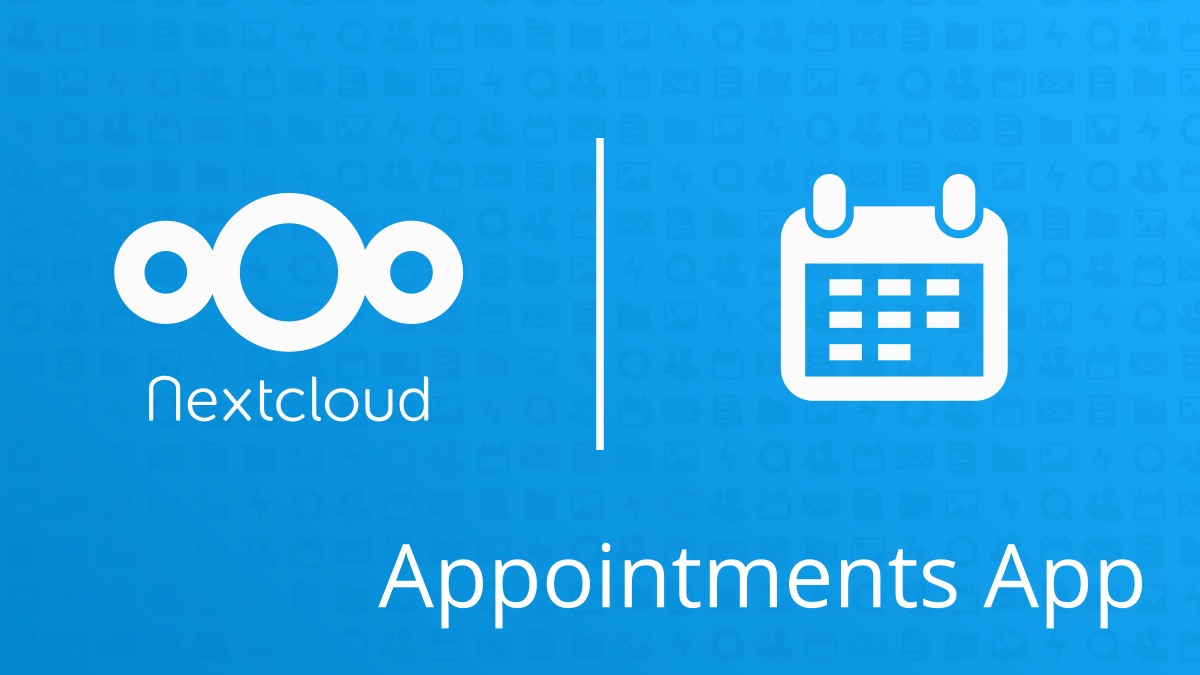 Appointments App | Nextcloud | srgdev.com